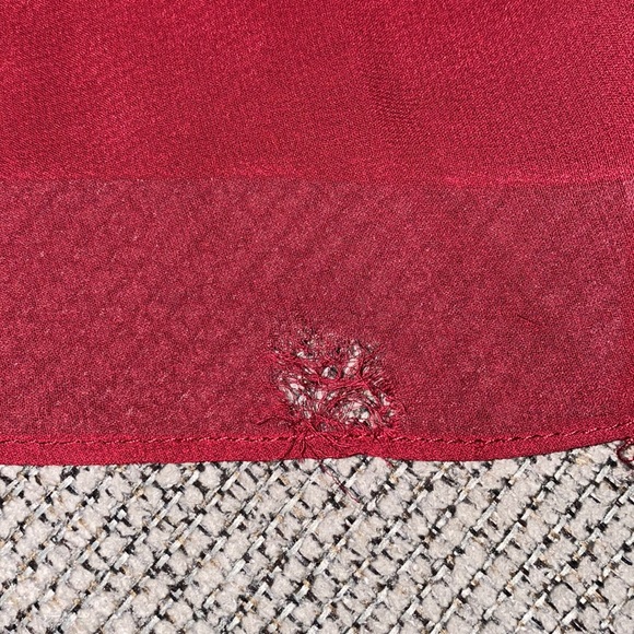 Azazie Tegan Burgundy Bridesmaid Dress - Picture 6 of 9